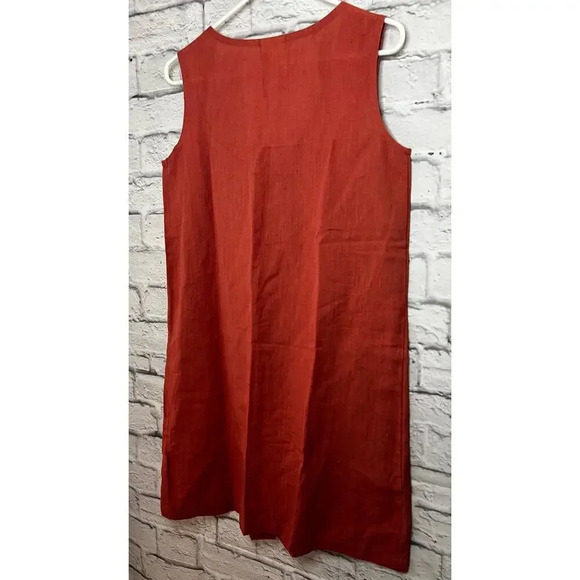 Mata Traders Jacklyn linen cotton short sleeve summer Shift Dress size S. - Picture 6 of 8